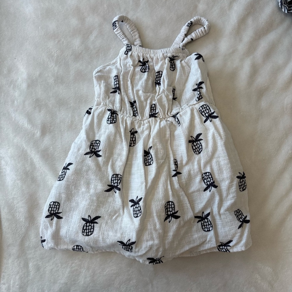 Cat & Jack pineapple summer dress halter top toddler girl summer 2T pockets